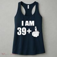 I Am 40 Middle Finger Women's Tank Top thumb 3