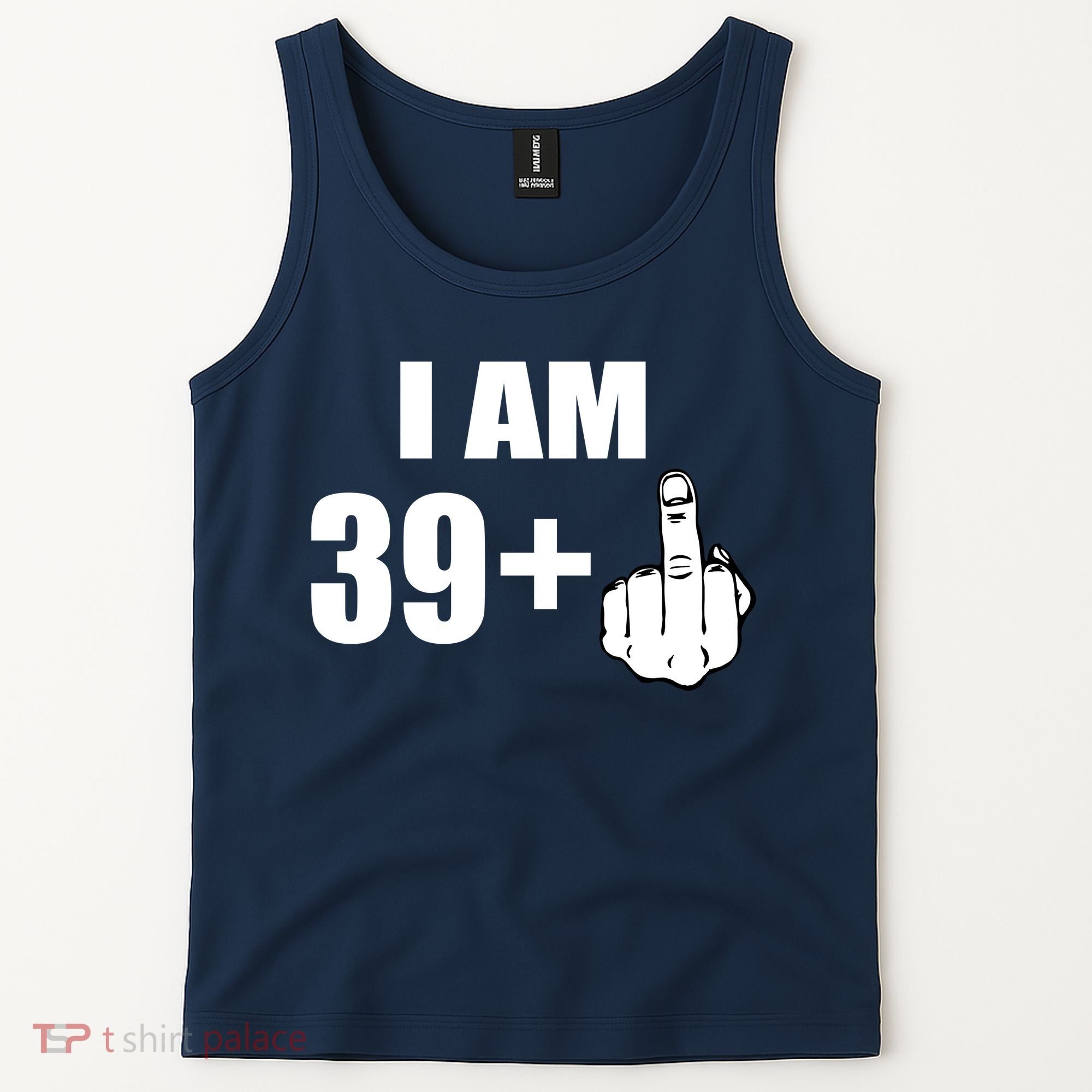 I Am 40 Middle Finger Tank Top