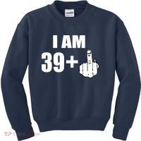 I Am 40 Middle Finger Kids Sweatshirt thumb 0