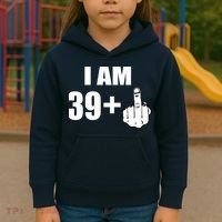 I Am 40 Middle Finger Kids Hoodie thumb 3