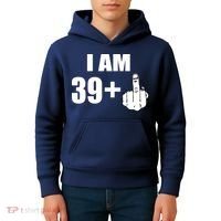 I Am 40 Middle Finger Kids Hoodie thumb 4