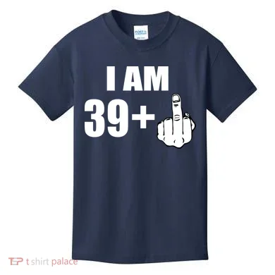I Am 40 Middle Finger Kids T-Shirt