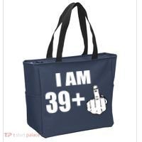 I Am 40 Middle Finger Tote Bag thumb 2