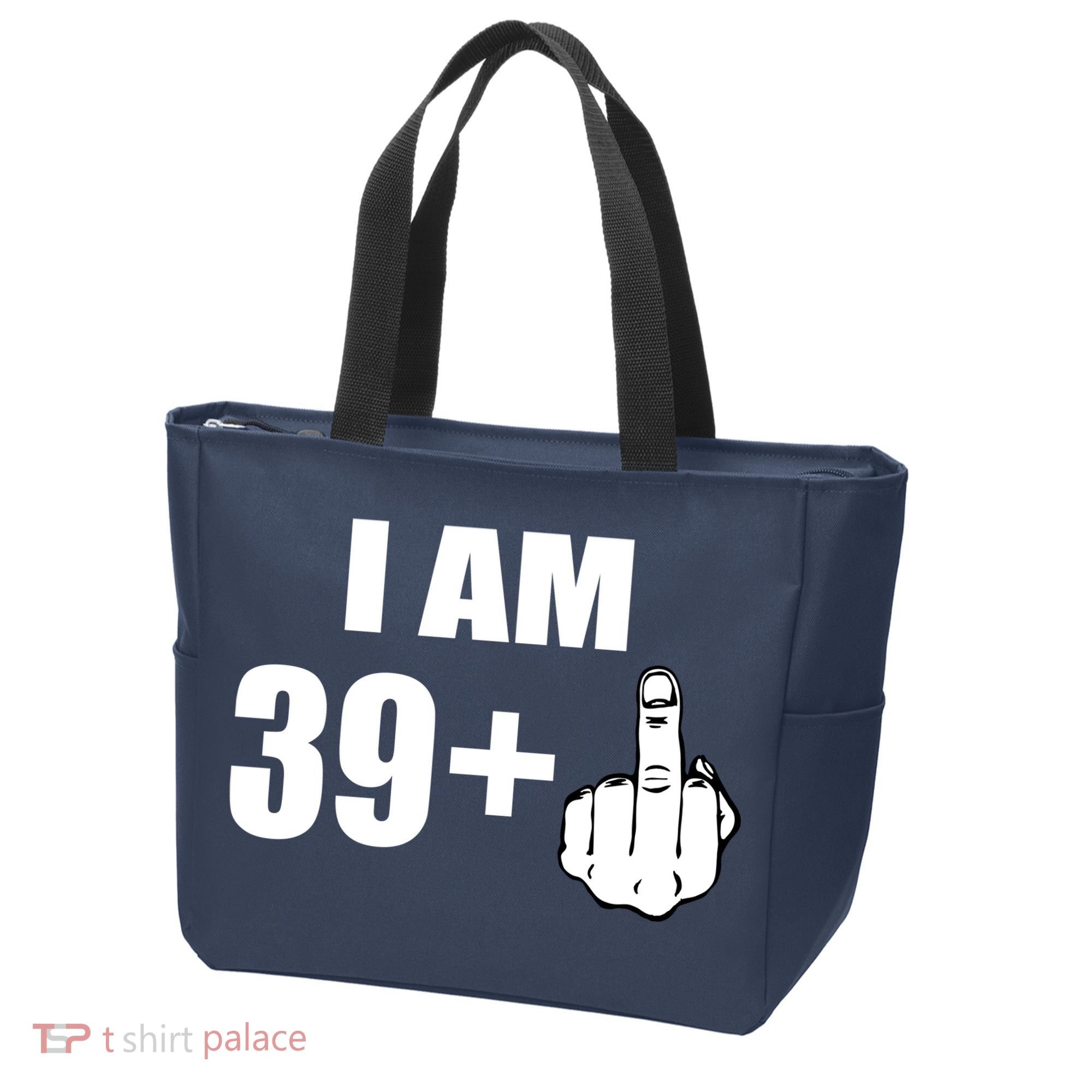 I Am 40 Middle Finger Tote Bag