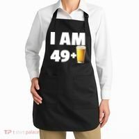 I Am 49 Plus Beer 50th Birthday Apron thumb 2