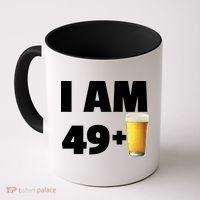 I Am 49 Plus Beer 50th Birthday Coffee Mug thumb 0