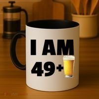 I Am 49 Plus Beer 50th Birthday Coffee Mug thumb 4