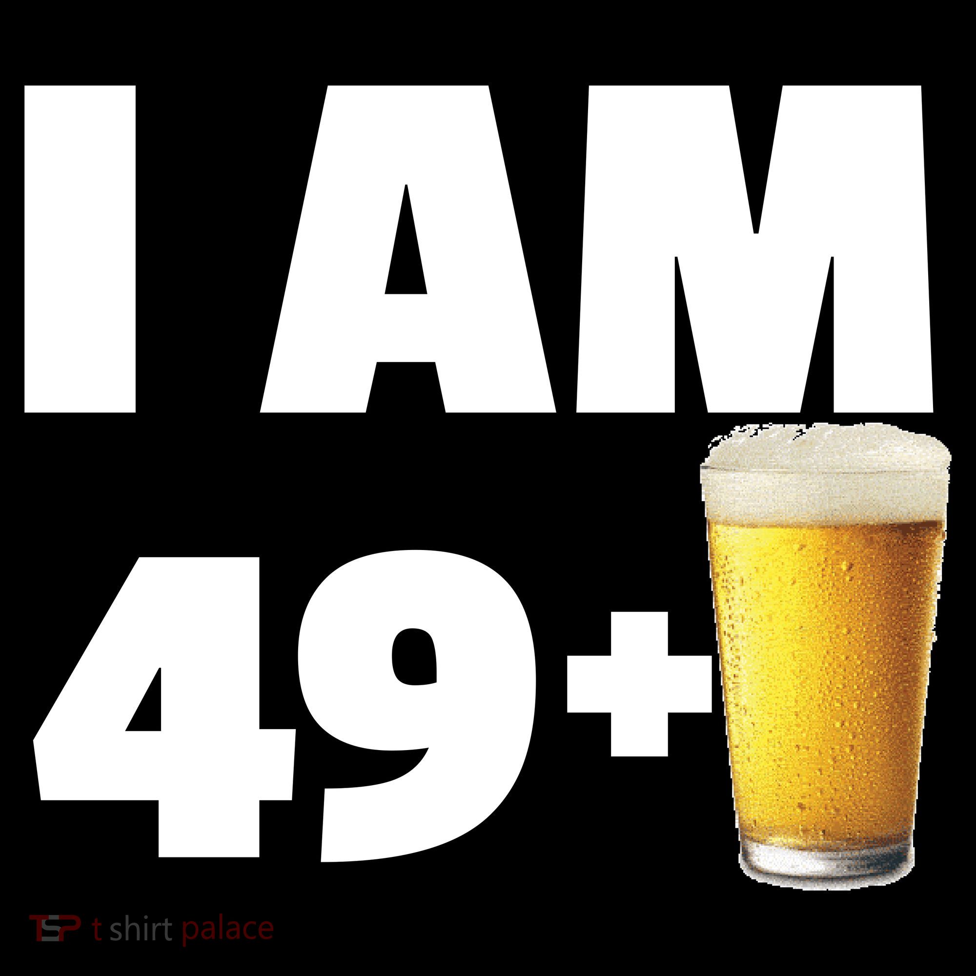 I Am 49 Plus Beer 50th Birthday Coaster