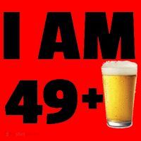 I Am 49 Plus Beer 50th Birthday Santa Hat thumb 1