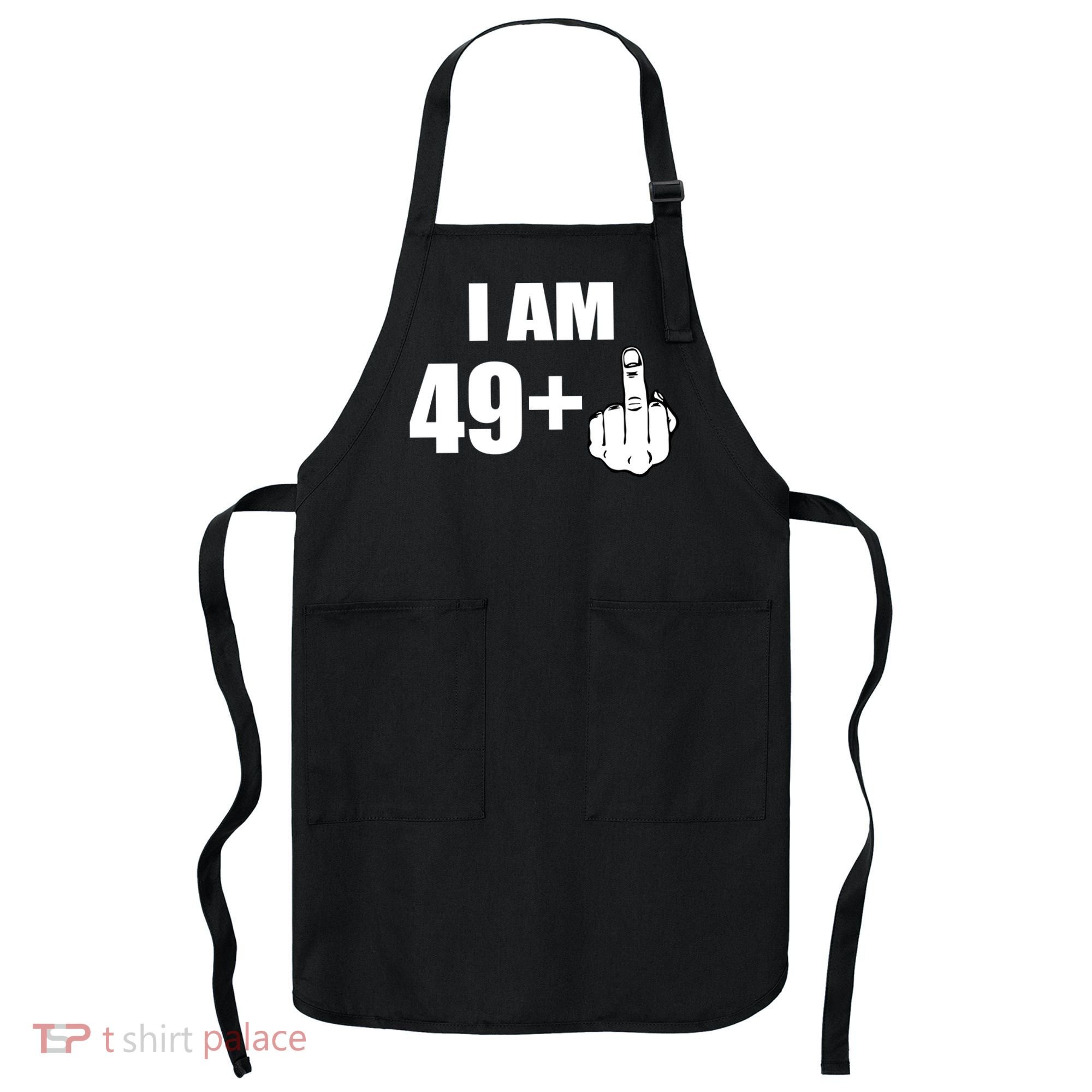 I Am 50 Middle Finger Funny 50th Birthday Gift T-Shirt Apron