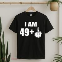 I Am 50 Middle Finger Funny 50th Birthday Gift T-Shirt T-Shirt thumb 2