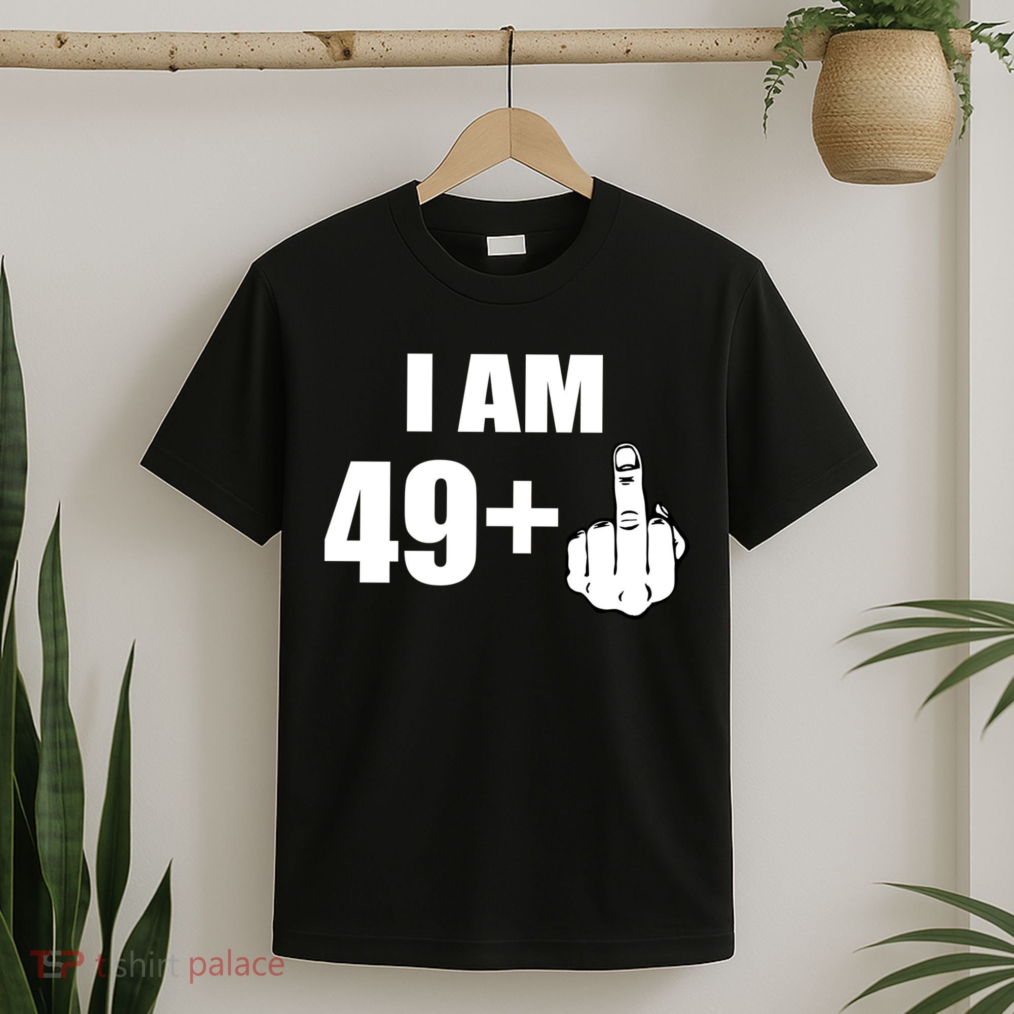 I Am 50 Middle Finger Funny 50th Birthday Gift T-Shirt T-Shirt