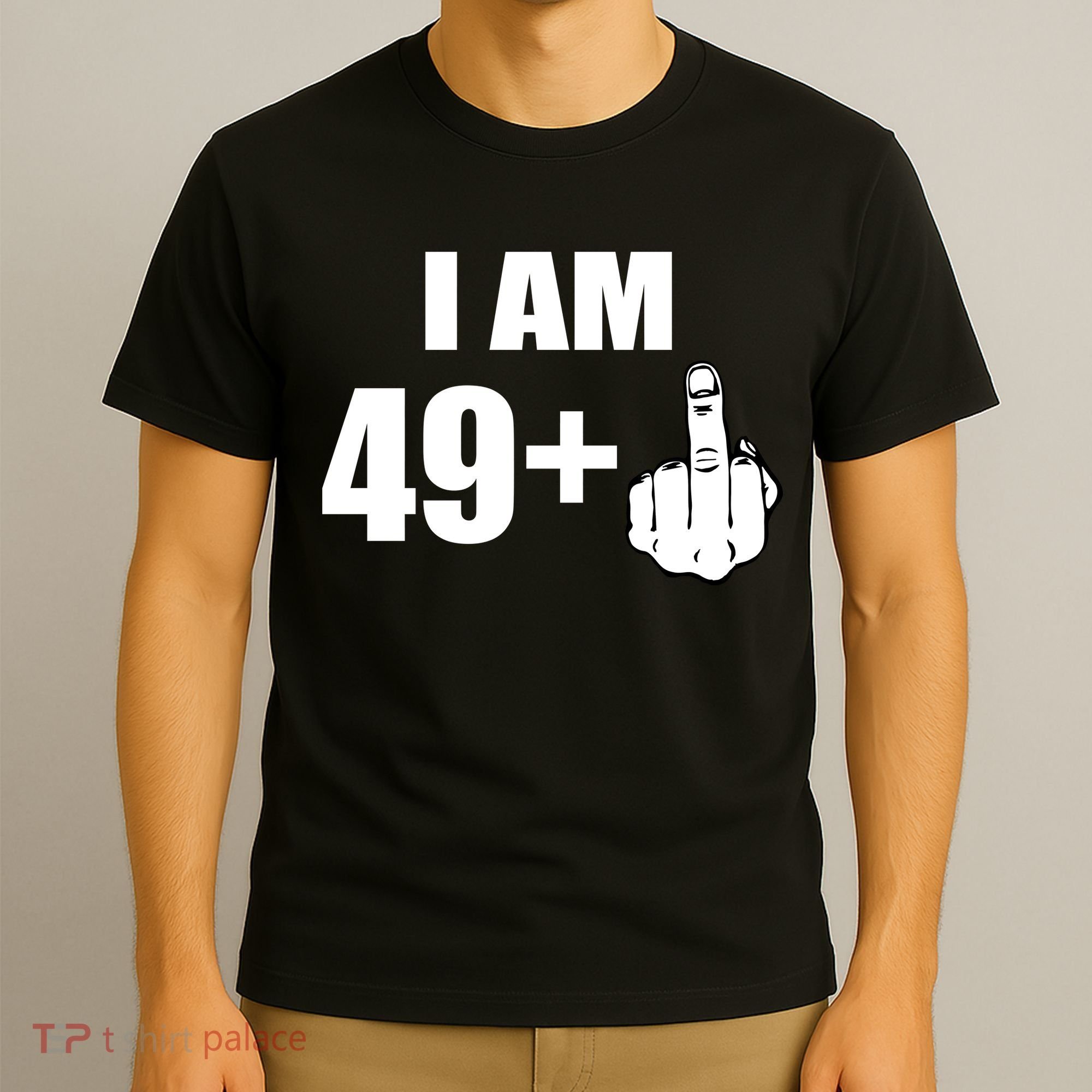 I Am 50 Middle Finger Funny 50th Birthday Gift T-Shirt T-Shirt