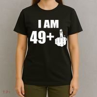 I Am 50 Middle Finger Funny 50th Birthday Gift T-Shirt T-Shirt thumb 4