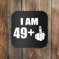 I Am 50 Middle Finger Funny 50th Birthday Gift T-Shirt Coaster thumb 0
