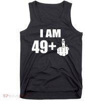 I Am 50 Middle Finger Funny 50th Birthday Gift T-Shirt Tank Top thumb 0