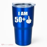 I Am 51 Middle Finger Funny 1966 Birthday Tumbler thumb 0