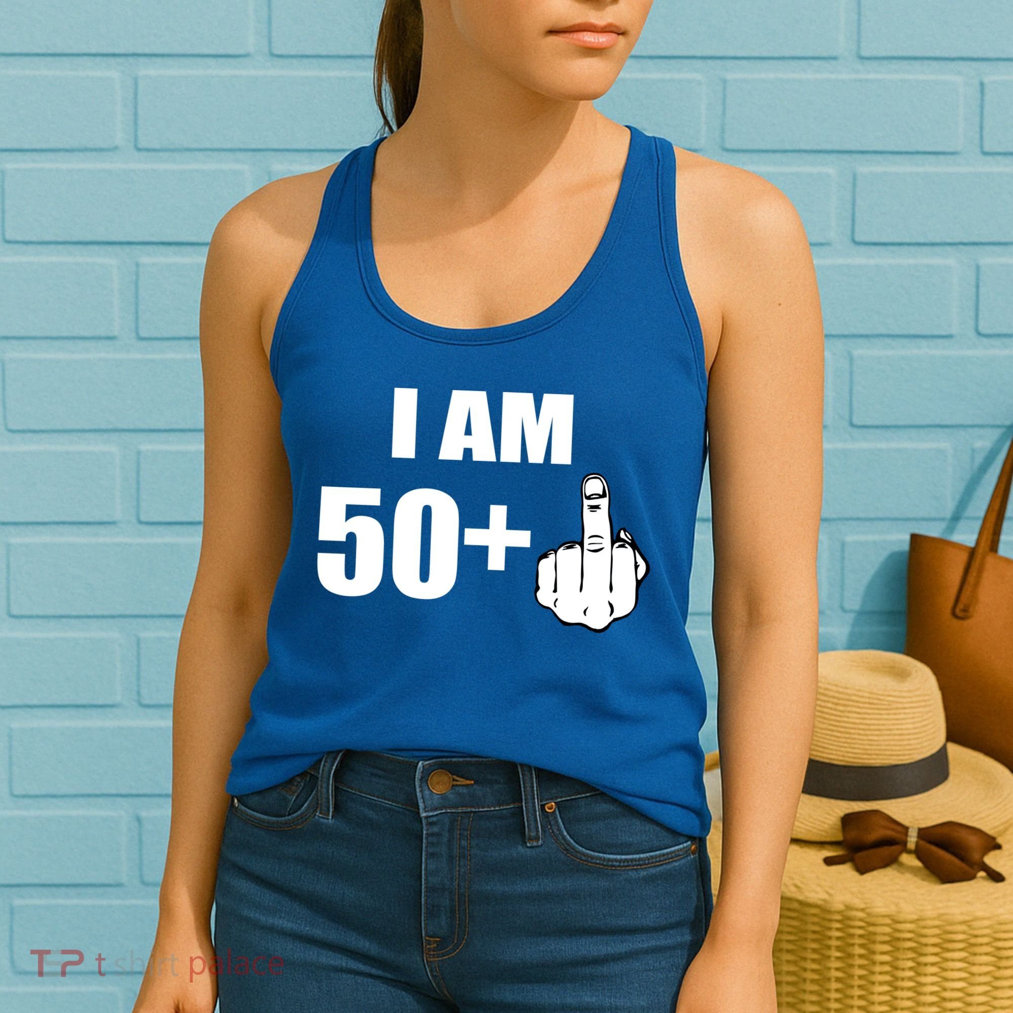 I Am 51 Middle Finger Funny 1966 Birthday Women's Tank Top