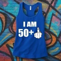 I Am 51 Middle Finger Funny 1966 Birthday Women's Tank Top thumb 3