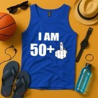 I Am 51 Middle Finger Funny 1966 Birthday Tank Top thumb 4