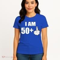 I Am 51 Middle Finger Funny 1966 Birthday Women's T-Shirt thumb 4