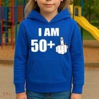 I Am 51 Middle Finger Funny 1966 Birthday Kids Hoodie thumb 3
