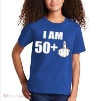 I Am 51 Middle Finger Funny 1966 Birthday Kids T-Shirt thumb 2