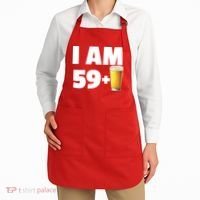 I Am 59 Plus Beer 60th Birthday Apron thumb 2