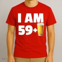 I Am 59 Plus Beer 60th Birthday T-Shirt thumb 3