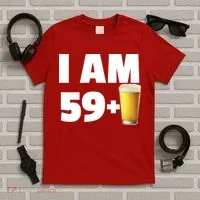 I Am 59 Plus Beer 60th Birthday T-Shirt thumb 5