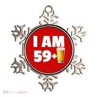 I Am 59 Plus Beer 60th Birthday Ornament thumb 0