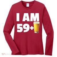 I Am 59 Plus Beer 60th Birthday Women's Long Sleeve Shirt thumb 0