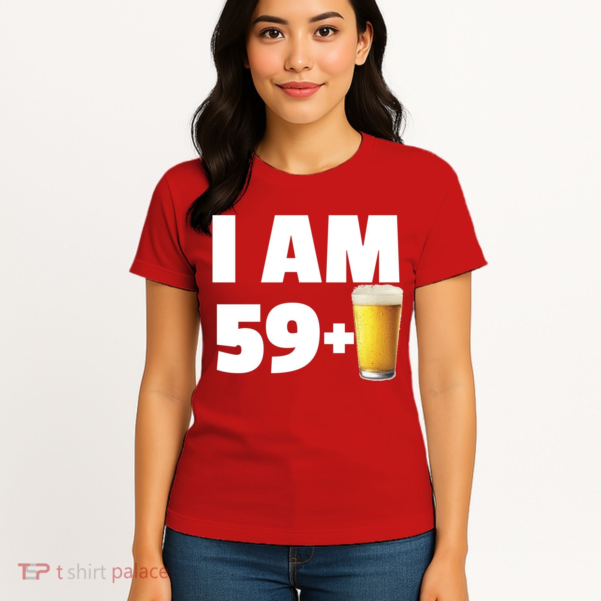 I Am 59 Plus Beer 60th Birthday Women's T-Shirt