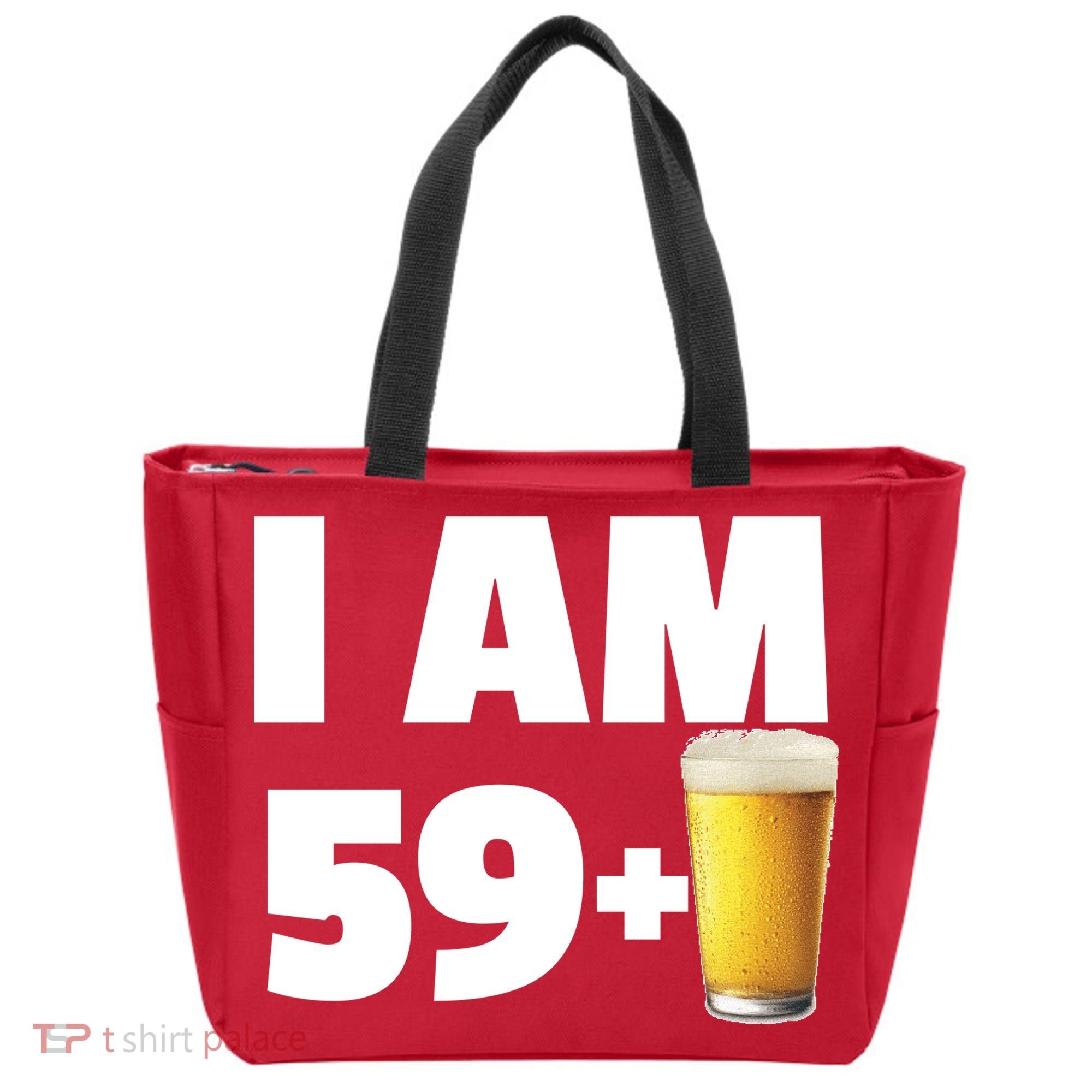 I Am 59 Plus Beer 60th Birthday Tote Bag