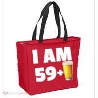 I Am 59 Plus Beer 60th Birthday Tote Bag thumb 2