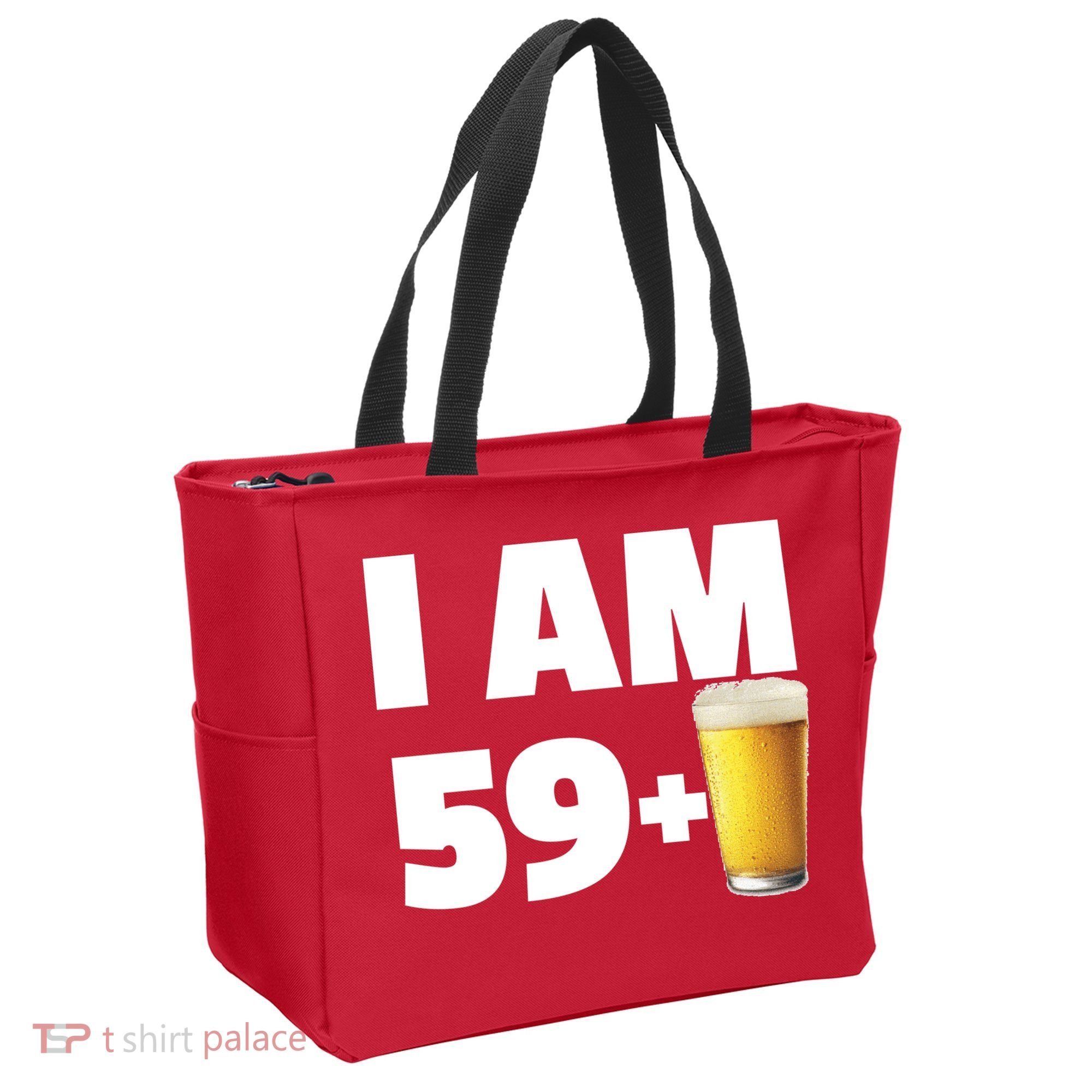 I Am 59 Plus Beer 60th Birthday Tote Bag