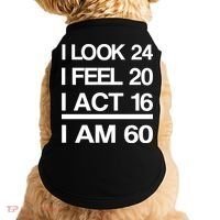 I Am 60 Funny 60th Birthday Doggie Tank thumb 0