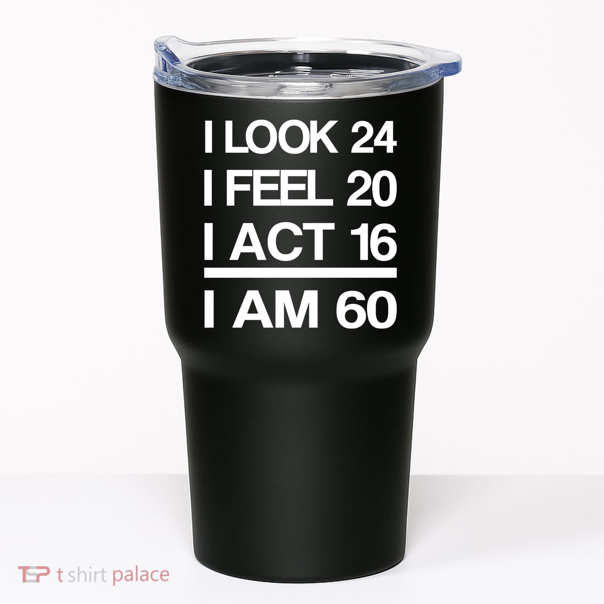I Am 60 Funny 60th Birthday Tumbler