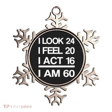I Am 60 Funny 60th Birthday Ornament