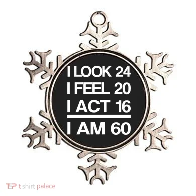 I Am 60 Funny 60th Birthday Ornament