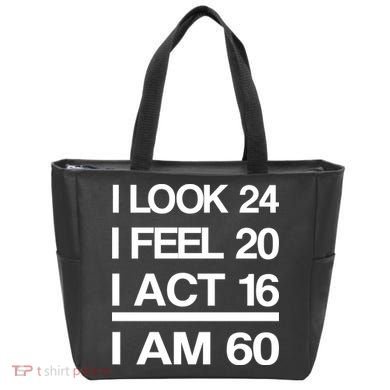 I Am 60 Funny 60th Birthday Tote Bag