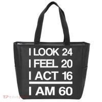 I Am 60 Funny 60th Birthday Tote Bag thumb 0