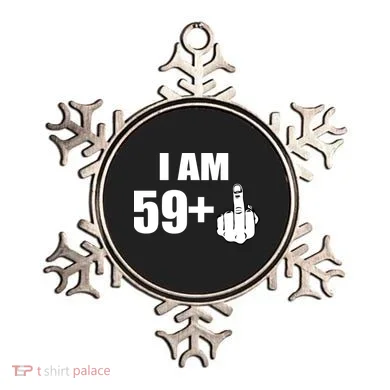 I Am 60 Middle Finger 60th Birthday Gift Ornament