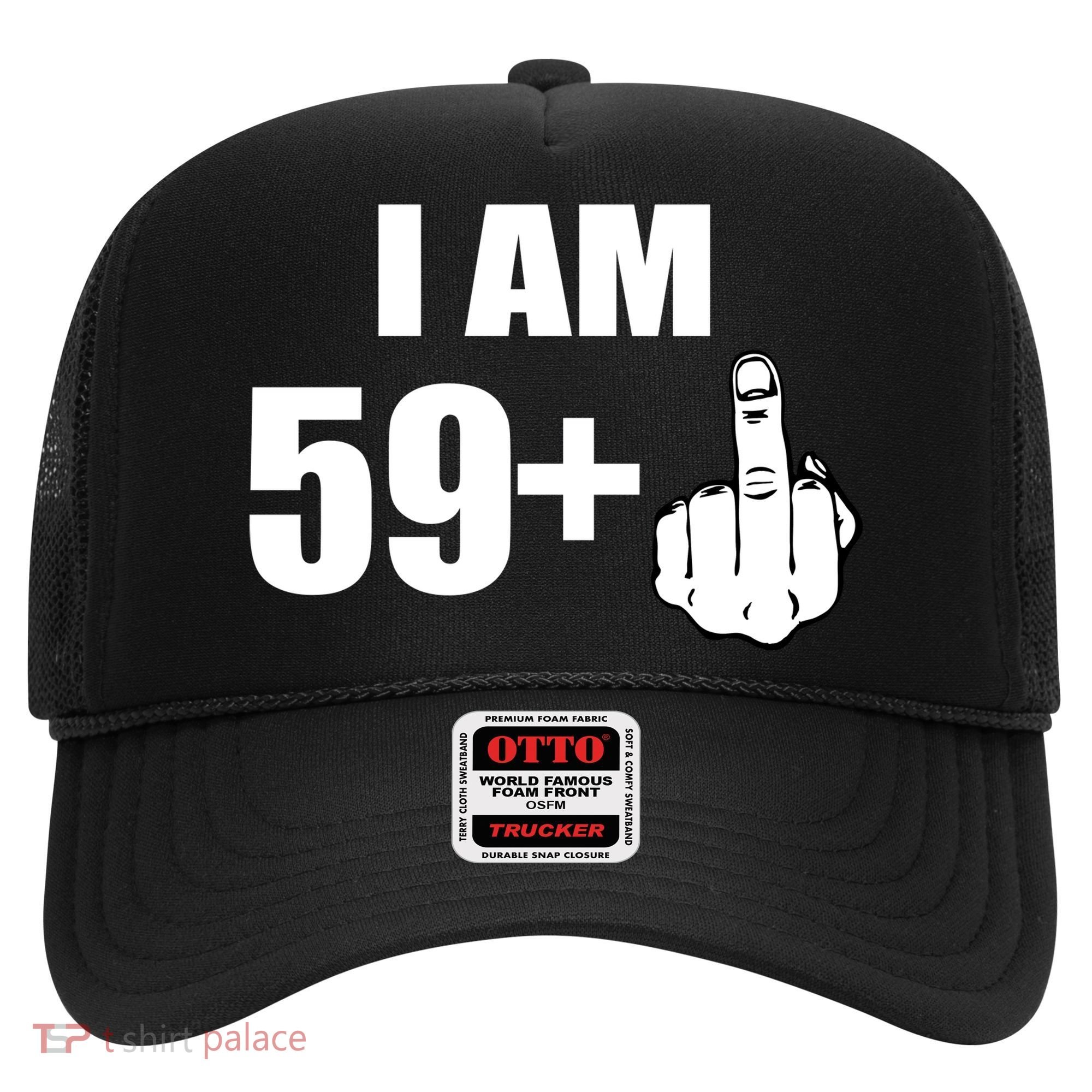 I Am 60 Middle Finger 60th Birthday Gift Hat