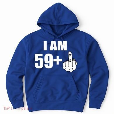 I Am 60 Middle Finger 60th Birthday Gift Hoodie