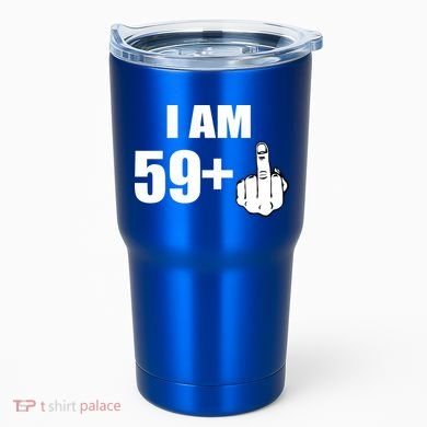 I Am 60 Middle Finger 60th Birthday Gift Tumbler
