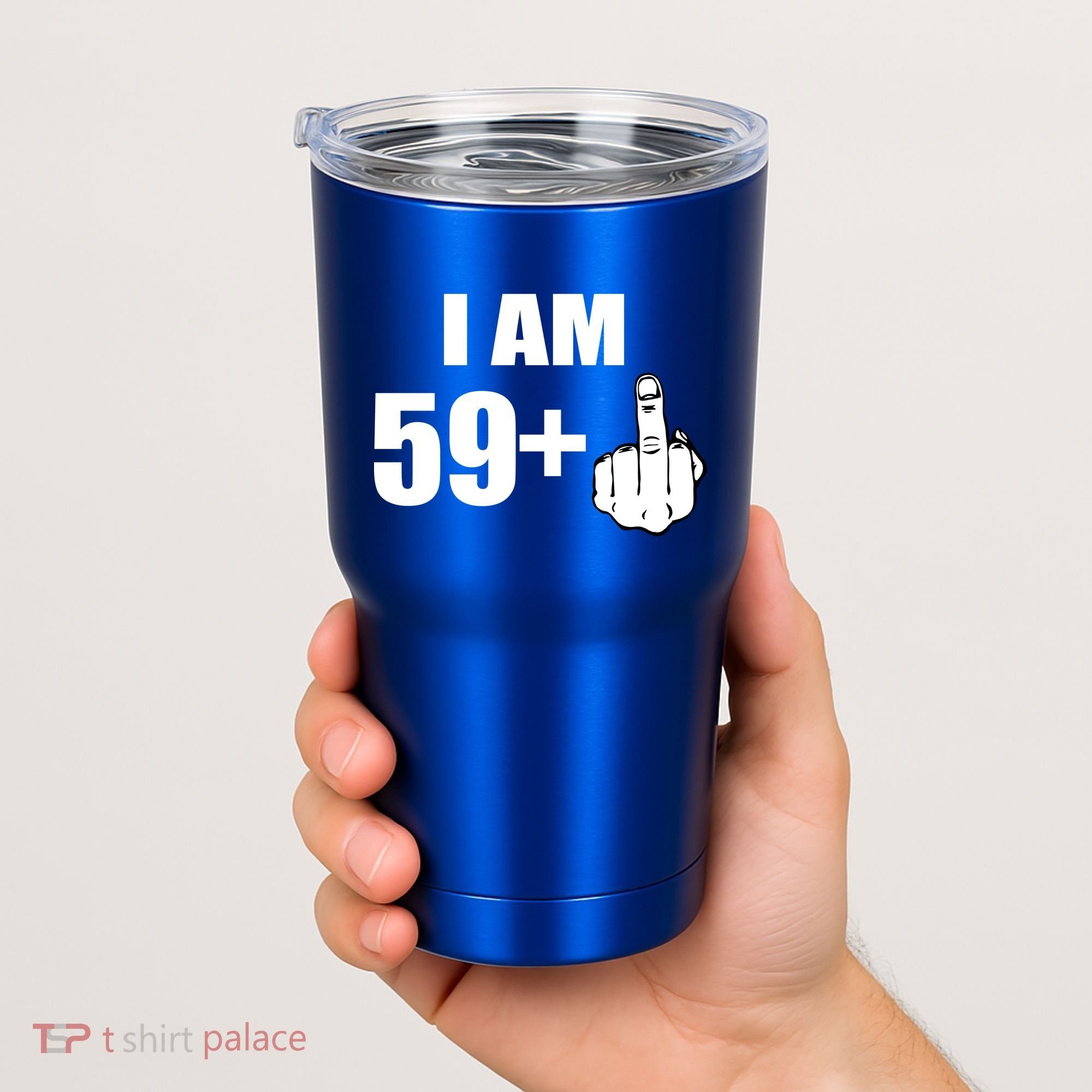 I Am 60 Middle Finger 60th Birthday Gift Tumbler