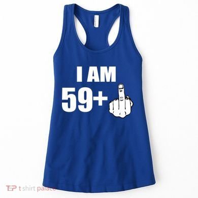 I Am 60 Middle Finger 60th Birthday Gift Women's Tank Top