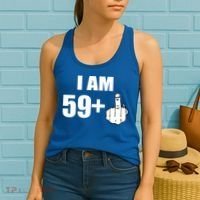 I Am 60 Middle Finger 60th Birthday Gift Women's Tank Top thumb 2