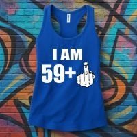 I Am 60 Middle Finger 60th Birthday Gift Women's Tank Top thumb 3